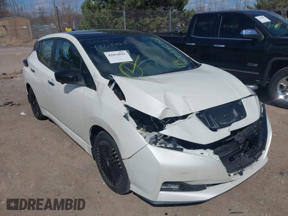 2023 Nissan LEAF SV Plus with VIN 1N4CZ1CV4PC557184, listed as a IAAI auction lot 42034042 with 12,037 mi miles and . Bid and sale history available at DreamBid. Image 6.