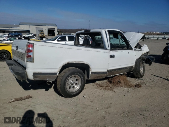 1996 Chevrolet Silverado 1500 with VIN 1GCEC14R1TZ185395, listed as a Copart auction lot 42244085 with 545,084 mi miles and Salvage Title. Bid and sale history available at DreamBid. Image 3.