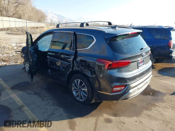 2020 Hyundai Santa Fe Limited with VIN 5NMS5CAD9LH273715, listed as a IAAI auction lot 41259190 with 14,669 mi miles and . Bid and sale history available at DreamBid. Image 3.
