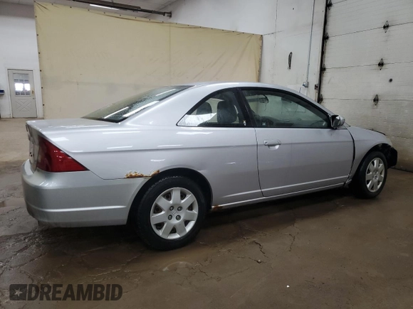 2002 Honda Civic EX with VIN 1HGEM22942L105757, listed as a Copart auction lot 51666885 with 160,333 mi miles and Clean Title. Bid and sale history available at carsss.com. Image 3.