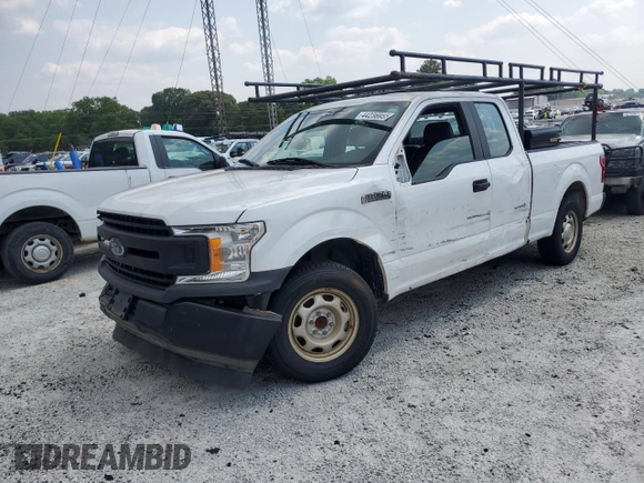 2020 Ford F-150 XL with VIN 1FTEX1CB0LFB98035, listed as a Copart auction lot 44236955 with 82,235 mi miles and Salvage title. Bid and sale history available at DreamBid. Image 1.