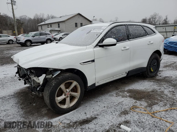 2018 Jaguar F-PACE 30t Premium with VIN SADCJ2GX1JA294226, listed as a Copart auction lot 45040265 with 59,721 mi miles and Clean Title. Bid and sale history available at carsss.com. Image 1.