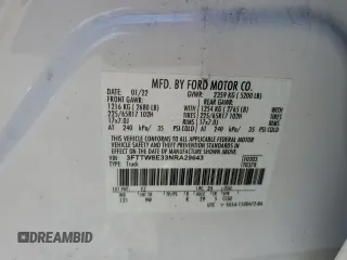 2022 Ford Maverick XL z VIN 3FTTW8E33NRA29643, wystawiony jako Copart lot #57827155 z przebiegiem 46 602 mil mil oraz Tytuł czysty. Historia ofert i sprzedaży dostępna na DreamBid. Obrazek 12.