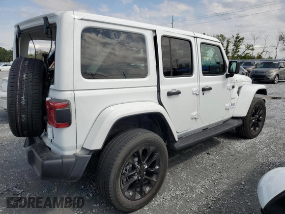 2021 Jeep Wrangler Unlimited Sahara z VIN 1C4JJXP65MW766023, wystawiony jako Copart lot #52332735 z przebiegiem 23 130 mil mil oraz Nie do naprawy • Non repairable. Historia ofert i sprzedaży dostępna na DreamBid. Obrazek 3.