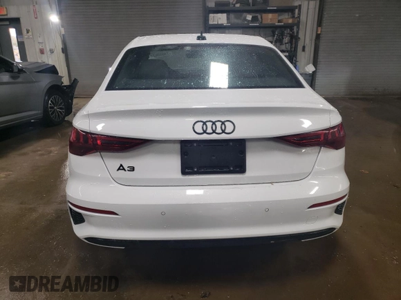 2023 Audi A3 Premium with VIN WAUAUDGY0PA090912, listed as a Copart auction lot 74080623 with 9,053 mi miles. Bid and sale history available at carsss.com. Image 6.