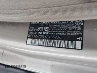 2000 Mercedes-Benz S 320/430/500 z VIN WDBNG70J1YA135236, wystawiony jako IAAI lot #41570953 z przebiegiem Nie podano mil oraz . Historia ofert i sprzedaży dostępna na DreamBid. Obrazek 9.