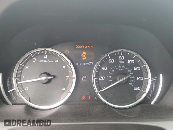 2017 Acura TLX V6 with VIN 19UUB2F31HA002307, listed as a Copart auction lot 51569435 with 89,614 mi miles and Salvage Title. Bid and sale history available at carsss.com. Image 9.