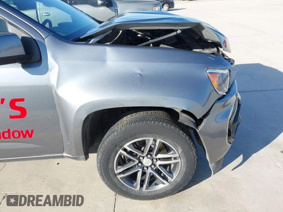 2021 Chevrolet Colorado 2WD Work Truck z VIN 1GCGSBEA4M1109275, wystawiony jako IAAI lot #41881866 z przebiegiem 62 077 mil mil oraz . Historia ofert i sprzedaży dostępna na DreamBid. Obrazek 18.