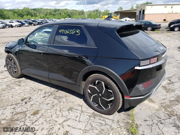 2022 Hyundai IONIQ 5 SE with VIN KM8KMDAF1NU101213, listed as a Copart auction lot 59186563 with 4,988 mi miles. Bid and sale history available at carsss.com. Image 2.