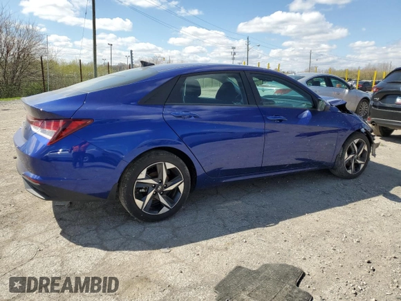 2023 Hyundai Elantra SEL с VIN 5NPLS4AG4PH106216, выставлен на аукционе Copart как лот 52132395 с пробегом 6 721 миль миль и Списание • Salvage title. История ставок и продаж доступна на DreamBid. Изображение 3.