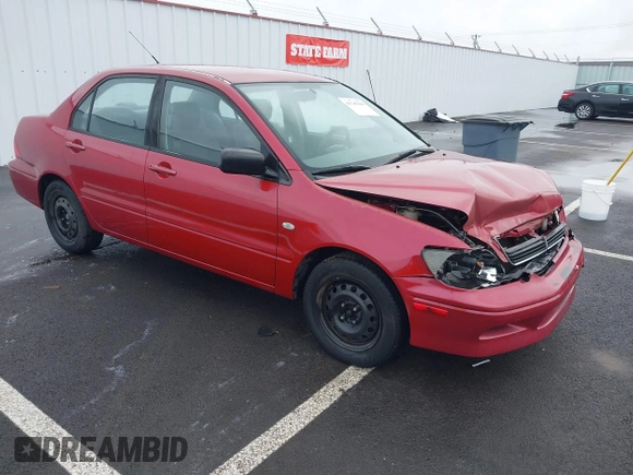 2003 Mitsubishi Lancer ES with VIN JA3AJ26E13U107196, listed as a IAAI auction lot 41745889 with 182,515 mi miles. Bid and sale history available at carsss.com. Image 1.