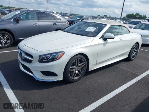 2017 Mercedes-Benz S 550 with VIN WDDXK8CB9HA023566, listed as a IAAI auction lot 42115419 with 45,721 mi miles and . Bid and sale history available at DreamBid. Image 2.