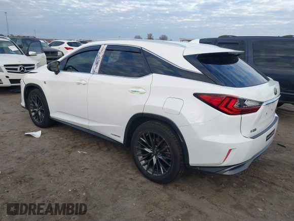 2017 Lexus RX with VIN 2T2BGMCA1HC015345, listed as a IAAI auction lot 41128730 with 93,337 mi miles. Bid and sale history available at carsss.com. Image 3.