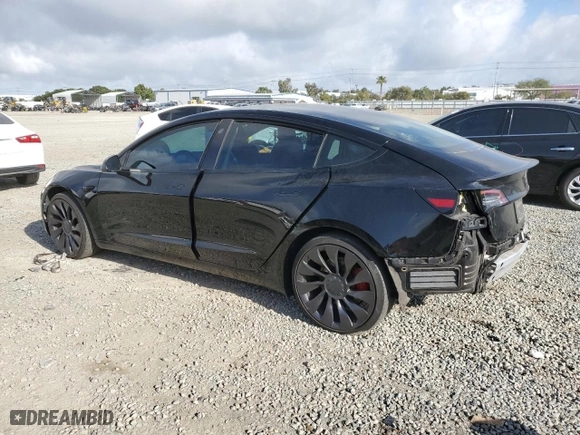 2022 Tesla Model 3 Performance with VIN 5YJ3E1EC9NF130911, listed as a Copart auction lot 50942735 with 30,484 mi miles and Salvage Title. Bid and sale history available at carsss.com. Image 2.