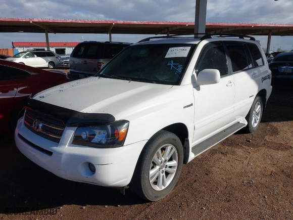 2006 Toyota Highlander Hybrid with VIN JTEEW21A660021527, listed as a IAAI auction lot 41757986 with 297,964 mi miles. Bid and sale history available at carsss.com. Image 2.