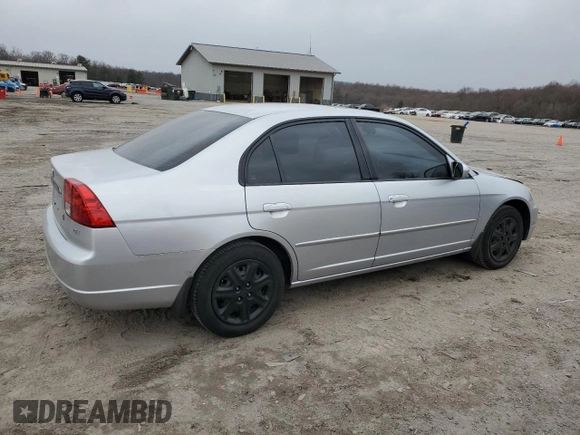 2003 Honda Civic EX with VIN 2HGES25713H550231, listed as a Copart auction lot 46478485 with 210,039 mi miles and Salvage Title. Bid and sale history available at DreamBid. Image 3.