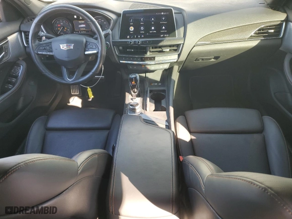 2020 Cadillac CT5 V-Series with VIN 1G6DR5RW1L0153683, listed as a Copart auction lot 76329804 with 16,633 mi miles and Salvage Title. Bid and sale history available at carsss.com. Image 8.