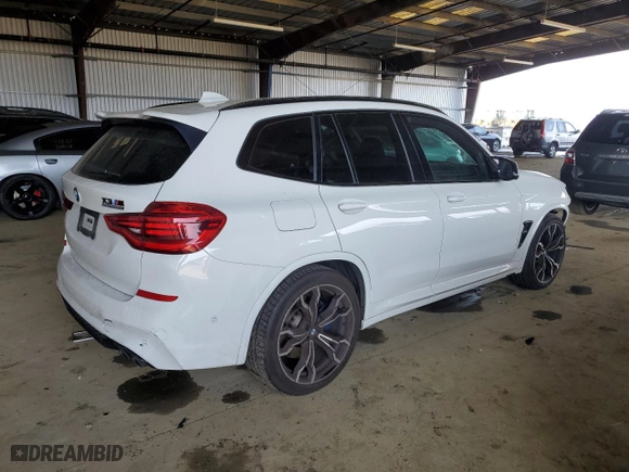 2020 BMW X3 M Competition with VIN 5YMTS0C03LLT10091, listed as a Copart auction lot 83866544 with NaN miles and Salvage Title. Bid and sale history available at carsss.com. Image 3.