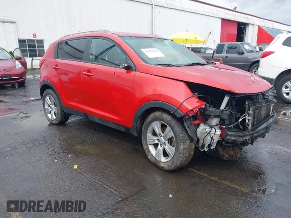 2012 Kia Sportage LX with VIN KNDPB3A26C7342252, listed as a IAAI auction lot 41558546 with 1 mi miles. Bid and sale history available at carsss.com. Image 1.