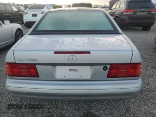 1998 Mercedes-Benz SL-Class with VIN WDBFA67F8WF163620, listed as a Copart auction lot 74125164 with 0 mi miles and Salvage Title. Bid and sale history available at carsss.com. Image 6.