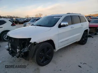 2015 Jeep Grand Cherokee Overland with VIN 1C4RJFCG1FC151260, listed as a Copart auction lot 87742605 with 117,408 mi miles and Clean title. Bid and sale history available at DreamBid. Image 1.