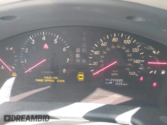 2001 Lexus LS 430 with VIN JTHBN30F310013325, listed as a IAAI auction lot 41967567 with 244,685 mi miles. Bid and sale history available at carsss.com. Image 7.
