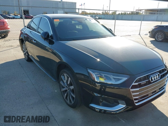 2022 Audi A4 Premium z VIN WAUABAF46NA019276, wystawiony jako IAAI lot #41059250 z przebiegiem 27 397 mil mil oraz . Historia ofert i sprzedaży dostępna na DreamBid. Obrazek 1.