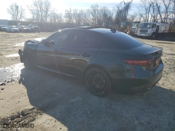 2018 Alfa Romeo Giulia Ti Sport with VIN ZARFAEEN6J7564744, listed as a Copart auction lot 85577794 with 59,395 mi miles and Salvage Title. Bid and sale history available at carsss.com. Image 2.