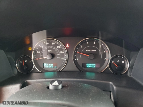 2006 Jeep Commander with VIN 1J8HH48K66C165608, listed as a Copart auction lot 72164774 with 155,656 mi miles and Salvage Title. Bid and sale history available at carsss.com. Image 9.