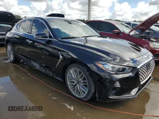 2020 Genesis G70 2.0T with VIN KMTG64LA4LU059933, listed as a Copart auction lot 73786014 with 0 mi miles and Non Repairable. Bid and sale history available at carsss.com. Image 4.
