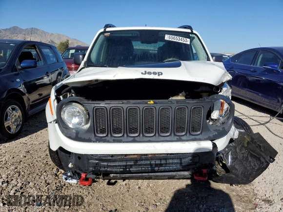 2016 Jeep Renegade Trailhawk with VIN ZACCJBCT0GPC61676, listed as a Copart auction lot 65653453 with 76,838 mi miles and Salvage title. Bid and sale history available at DreamBid. Image 5.