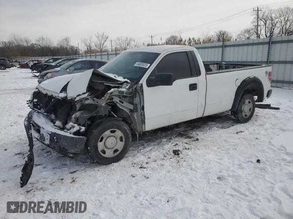 2009 Ford F-150 XL with VIN 1FTRF12839KA68485, listed as a Copart auction lot 44805525 with 213,318 mi miles and Salvage Title. Bid and sale history available at carsss.com. Image 1.
