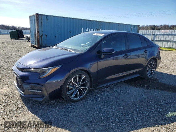 2021 Toyota Corolla XSE with VIN 5YFT4MCE4MP093777, listed as a Copart auction lot 44572625 with 50,351 mi miles and Non Repairable. Bid and sale history available at carsss.com. Image 1.
