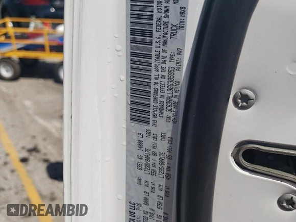 2016 Ram 3500 Big Horn with VIN 3C63RRLL3GG385953, listed as a Copart auction lot 57198384 with 77,029 mi miles and Salvage Title. Bid and sale history available at carsss.com. Image 13.