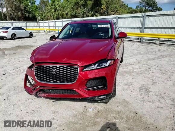 2022 Jaguar F-Pace S with VIN SADCJ2EXXNA698439, listed as a Copart auction lot 46642465 with 21,941 mi miles and Non repairable. Bid and sale history available at DreamBid. Image 12.