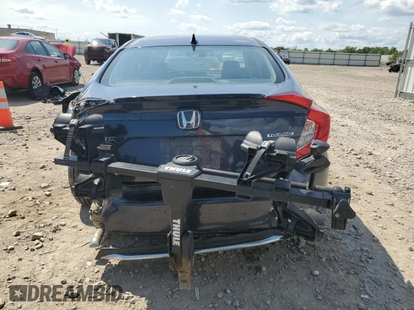 2020 Honda Civic Sedan Touring with VIN 2HGFC1F96LH101008, listed as a Copart auction lot 66308744 with 47,327 mi miles and Non Repairable. Bid and sale history available at carsss.com. Image 6.