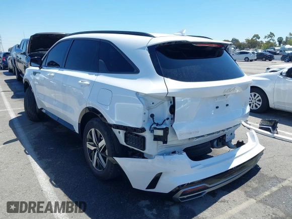 2023 Kia Sorento S with VIN 5XYRL4LC0PG192505, listed as a IAAI auction lot 39214456 with 68,888 mi miles and . Bid and sale history available at DreamBid. Image 3.