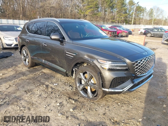 2025 Genesis GV80 Prestige with VIN KMUHEESC8SU222772, listed as a IAAI auction lot 41220766 with 3,528 mi miles and . Bid and sale history available at DreamBid. Image 1.