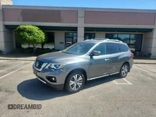 2017 Nissan Pathfinder SL z VIN 5N1DR2MN9HC909286, wystawiony jako Copart lot #58254495 z przebiegiem 80 084 mil mil oraz Szkoda całkowita • Salvage title. Historia ofert i sprzedaży dostępna na DreamBid. Obrazek 2.