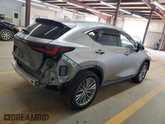 2023 Lexus NX with VIN 2T2GKCEZ5PC012335, listed as a Copart auction lot 51062215 with 29,611 mi miles and Salvage Title. Bid and sale history available at carsss.com. Image 3.