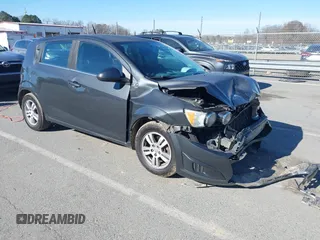 2014 Chevrolet Sonic LT with VIN 1G1JC6SH3E4203331, listed as a IAAI auction lot 41595915 with 161,876 mi miles. Bid and sale history available at carsss.com. Image 1.