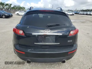 2007 Infiniti FX35 with VIN JNRAS08U87X102816, listed as a Copart auction lot 60857214 with 182,310 mi miles and Salvage Title. Bid and sale history available at carsss.com. Image 6.