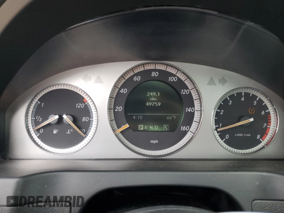 2008 Mercedes-Benz C 350 Sport with VIN WDDGF56X58R025469, listed as a Copart auction lot 51845005 with 49,759 mi miles and Salvage title. Bid and sale history available at DreamBid. Image 9.