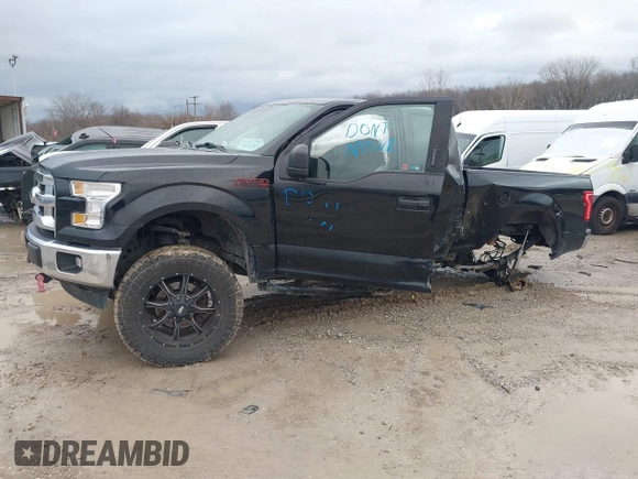 2017 Ford F-150 XL with VIN 1FTEX1E87HFB37824, listed as a IAAI auction lot 41222852 with 86,257 mi miles. Bid and sale history available at carsss.com. Image 16.