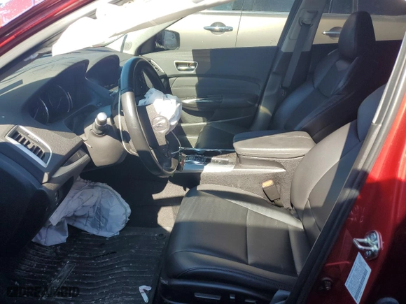 2020 Acura TLX with VIN 19UUB2F37LA003762, listed as a Copart auction lot 79955024 with 56,434 mi miles and Non Repairable. Bid and sale history available at carsss.com. Image 7.