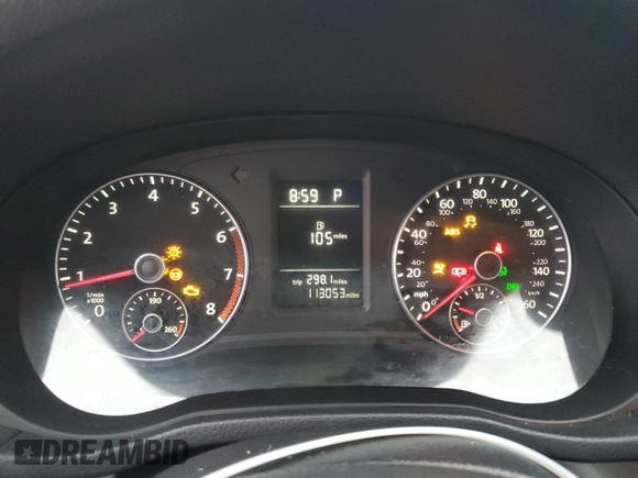 2014 Volkswagen Passat S with VIN 1VWAS7A31EC037092, listed as a Copart auction lot 42245805 with 113,053 mi miles and Salvage Title. Bid and sale history available at carsss.com. Image 9.