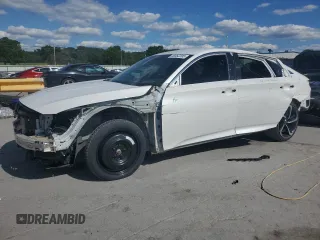 2019 Honda Accord Sport with VIN 1HGCV1F31KA124590, listed as a Copart auction lot 58052295 with 87,131 mi miles and Salvage title. Bid and sale history available at DreamBid. Image 1.