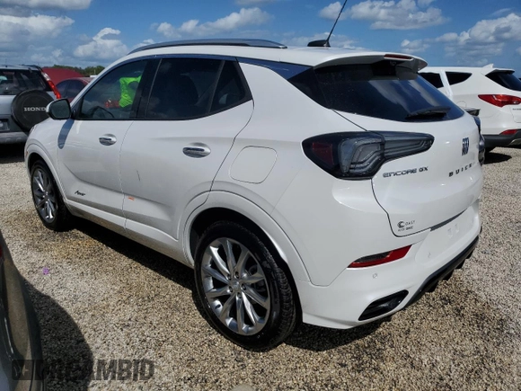 2024 Buick Encore GX Avenir with VIN KL4AMFSL2RB178801, listed as a Copart auction lot 74463524 with 1,852 mi miles and Non repairable. Bid and sale history available at DreamBid. Image 2.
