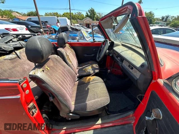 1979 Volkswagen Beetle with VIN 1592001207, listed as a Copart auction lot 69854614 with 1,699 mi miles and Clean Title. Bid and sale history available at DreamBid. Image 5.