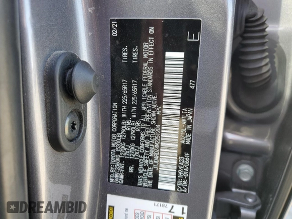 2021 Lexus NX 300 z VIN JTJDARDZ4M2251204, wystawiony jako Copart lot #52990215 z przebiegiem 58 947 mil mil oraz Szkoda całkowita • Salvage title. Historia ofert i sprzedaży dostępna na DreamBid. Obrazek 14.
